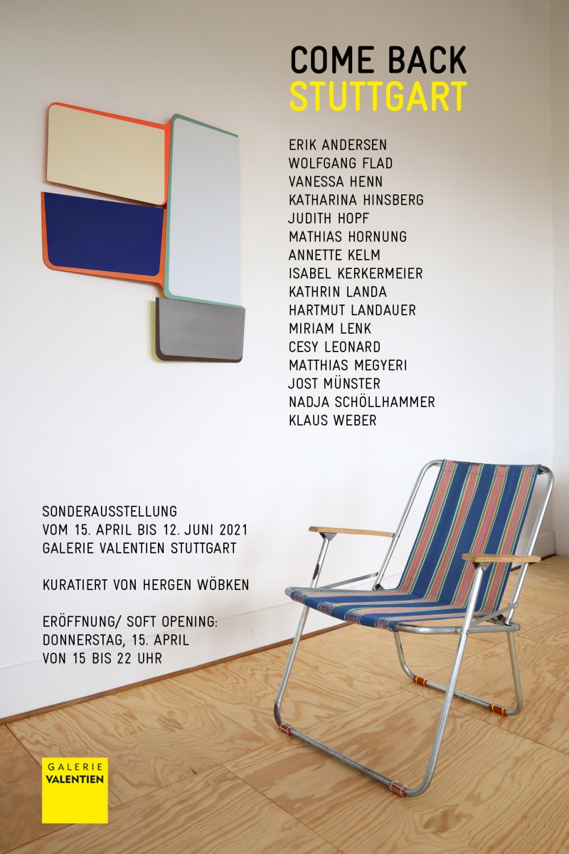 Hartmut Landauer,come back stuttgart, galerie valentien,kunst 2021,zeitgenössische kunst,gruppenausstellung,group show