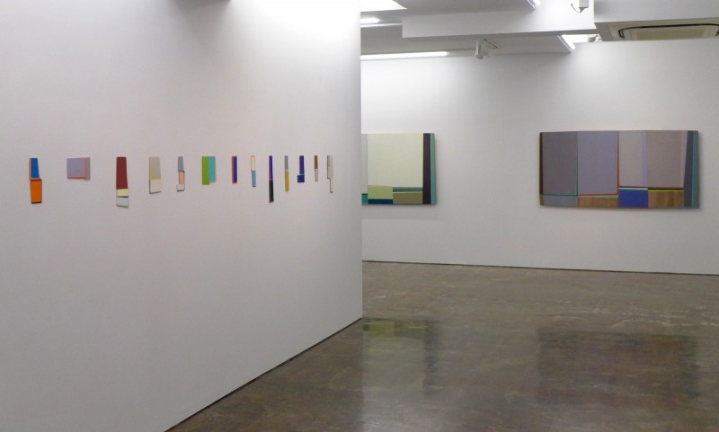 Hartmut Landauer,elements,Tokyo,gallery 38,installation,objects,painting,Malerei