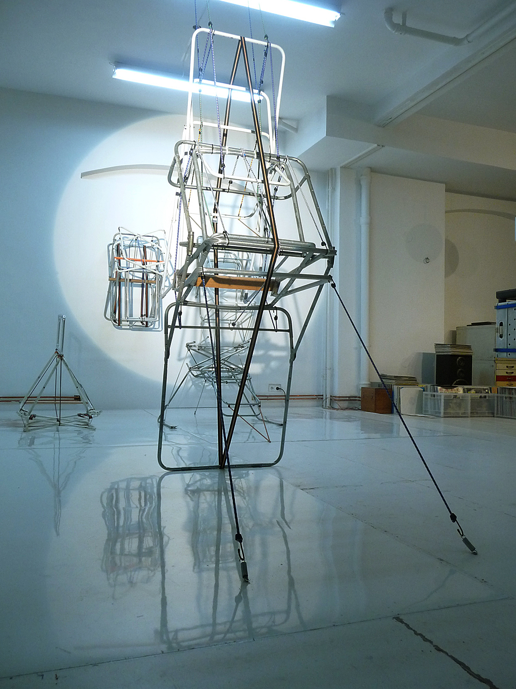 >heliotropes< installation in the artist's studio