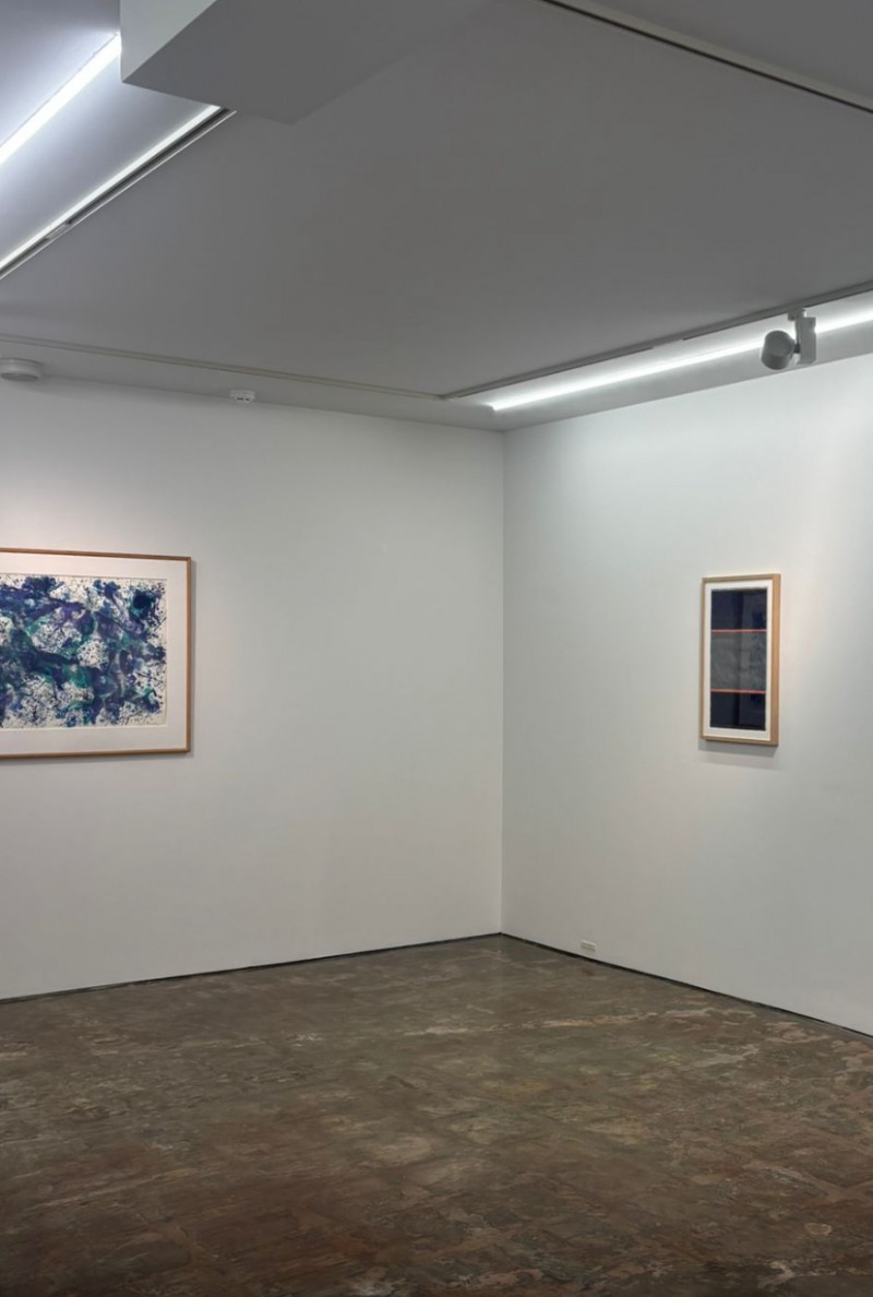Hartmut landauer, gallery 38, Sam Francis, Kishio Suga, group show